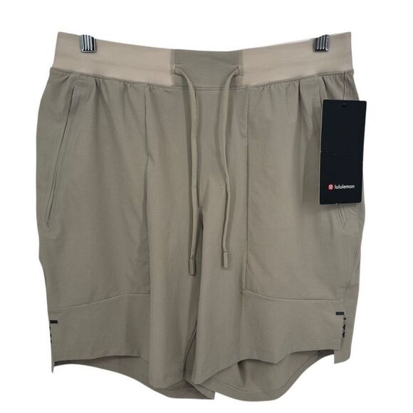 Lululemon License to Train Linerless Short 7" Khaki Men's Size Medium NWT - Picture 1 of 9
